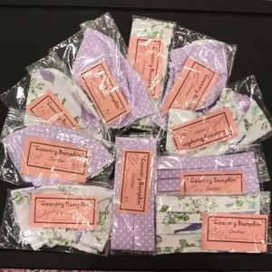 Homemade Facial Masks (purple birds/print/polka)
